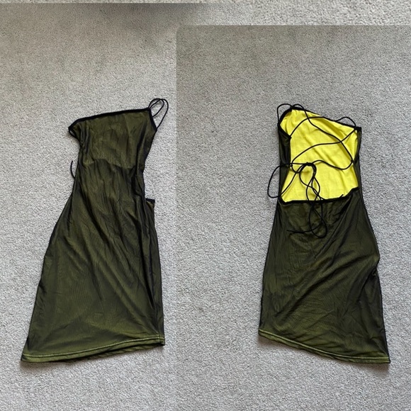 slim fit dress slacks Sugar Thrillz Velour Mini Dress And Glove Set- Green